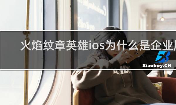 火焰纹章英雄ios为什么是企业版