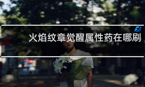 火焰纹章觉醒属性药在哪刷