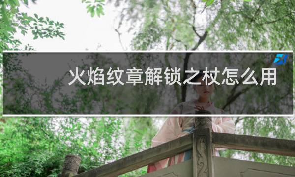 火焰纹章解锁之杖怎么用