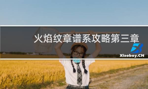 火焰纹章谱系攻略第三章
