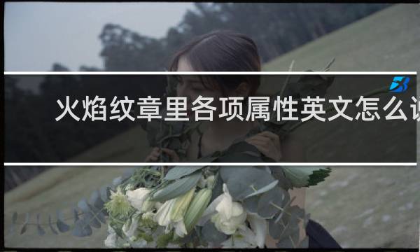 火焰纹章里各项属性英文怎么说