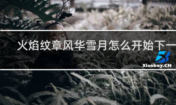 火焰纹章风华雪月怎么开始下一天