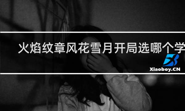 火焰纹章风花雪月开局选哪个学级