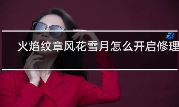 火焰纹章风花雪月怎么开启修理店