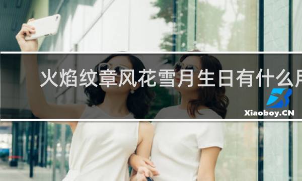 火焰纹章风花雪月生日有什么用