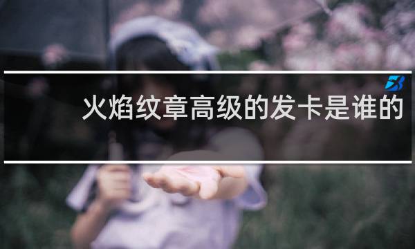 火焰纹章高级的发卡是谁的
