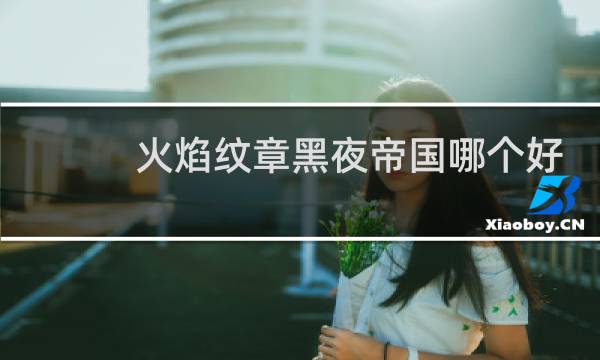 火焰纹章黑夜帝国哪个好