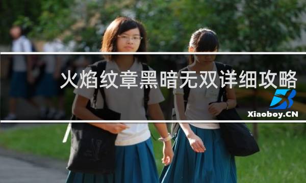 火焰纹章黑暗无双详细攻略