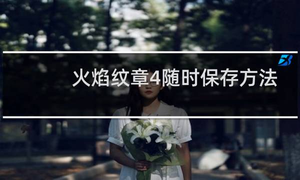 火焰纹章4随时保存方法