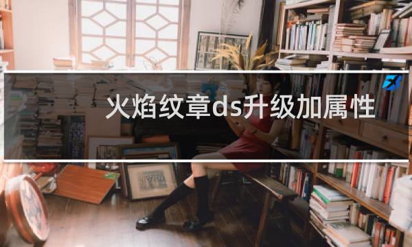火焰纹章ds升级加属性