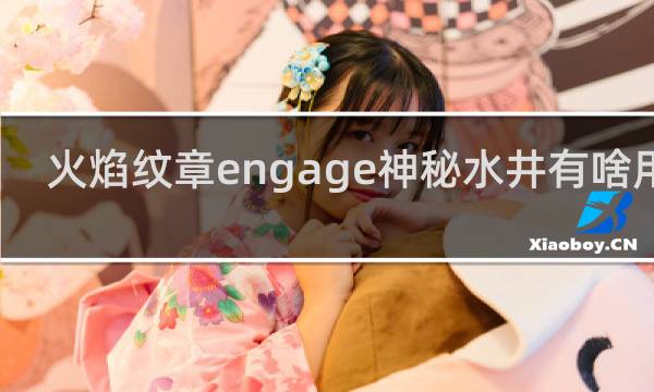 火焰纹章engage神秘水井有啥用啊