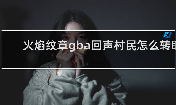 火焰纹章gba回声村民怎么转职