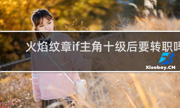 火焰纹章if主角十级后要转职吗