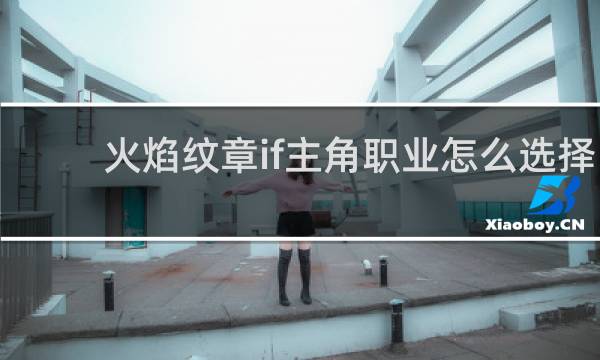火焰纹章if主角职业怎么选择