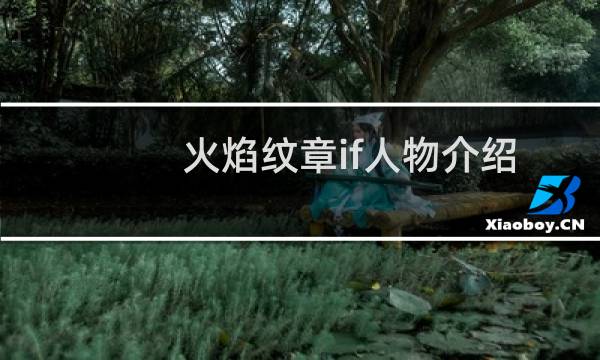 火焰纹章if人物介绍