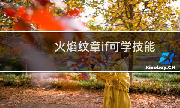 火焰纹章if可学技能