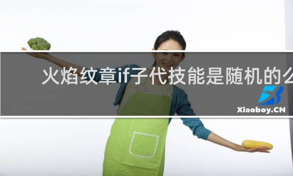 火焰纹章if子代技能是随机的么