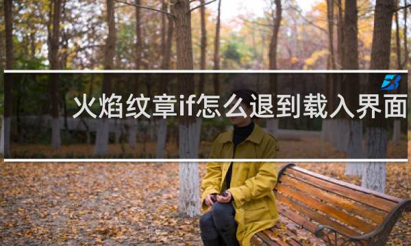 火焰纹章if怎么退到载入界面