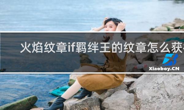 火焰纹章if羁绊王的纹章怎么获得