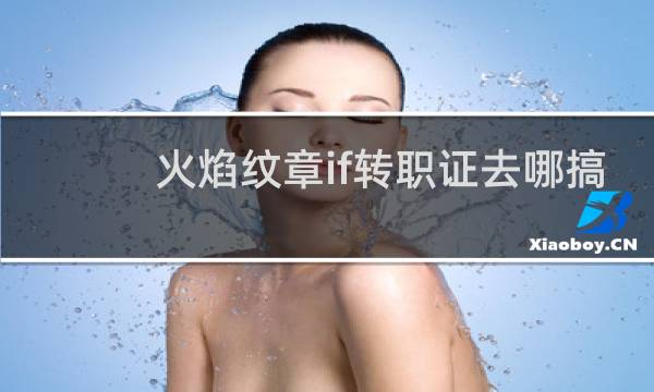 火焰纹章if转职证去哪搞