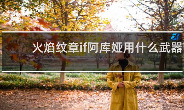 火焰纹章if阿库娅用什么武器