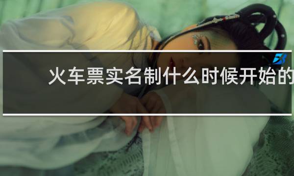 火车票实名制什么时候开始的