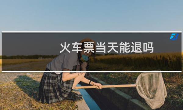 火车票当天能退吗