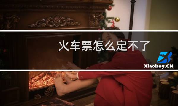 火车票怎么定不了