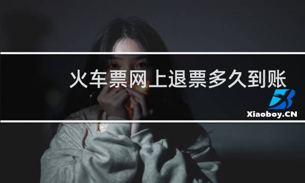 火车票网上退票多久到账