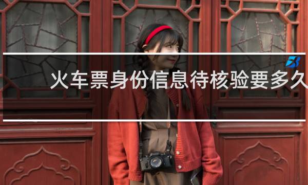 火车票身份信息待核验要多久
