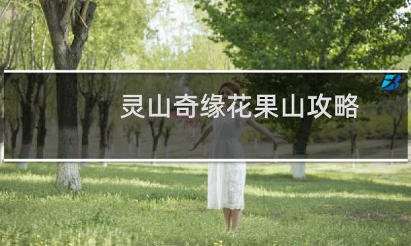 灵山奇缘花果山攻略