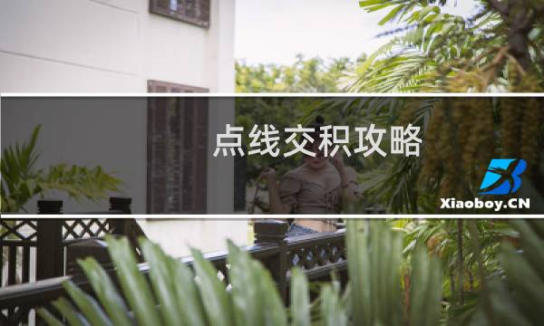 点线交积攻略