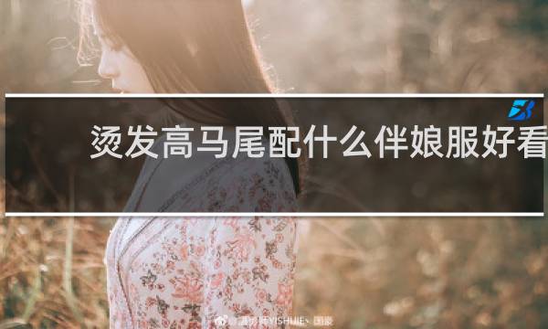 烫发高马尾配什么伴娘服好看