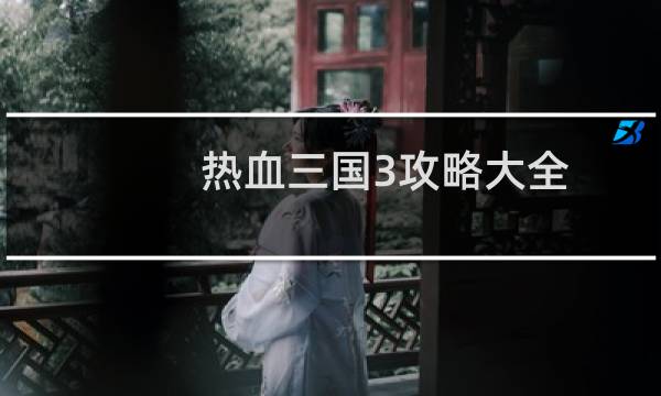 热血三国3攻略大全