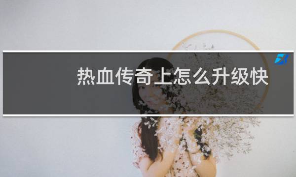 热血传奇上怎么升级快