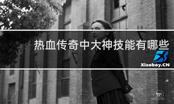 热血传奇中大神技能有哪些
