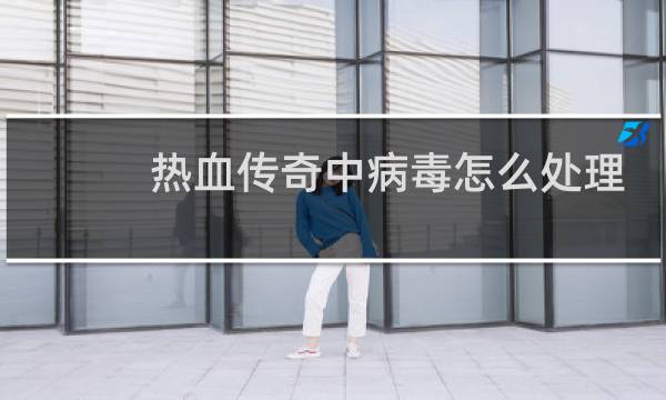 热血传奇中病毒怎么处理
