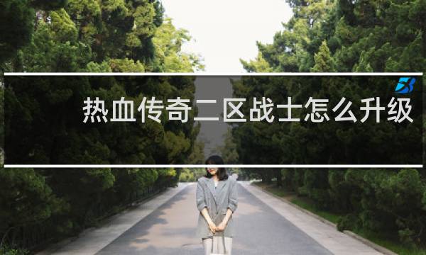 热血传奇二区战士怎么升级