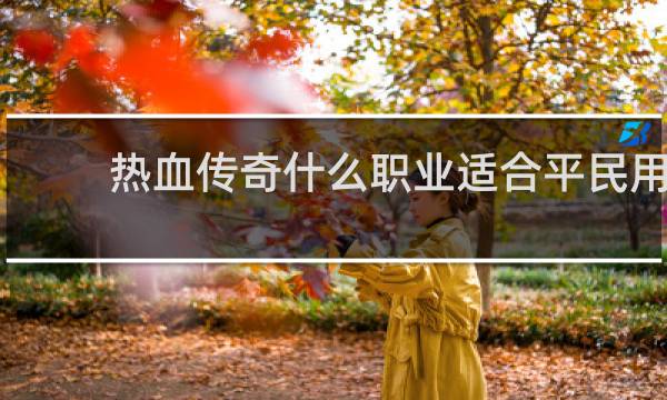 热血传奇什么职业适合平民用