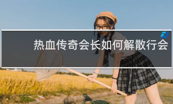 热血传奇会长如何解散行会