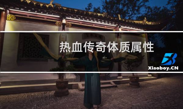 热血传奇体质属性