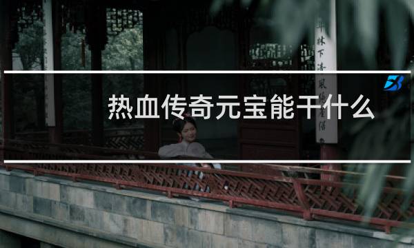 热血传奇元宝能干什么