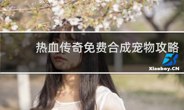 热血传奇免费合成宠物攻略
