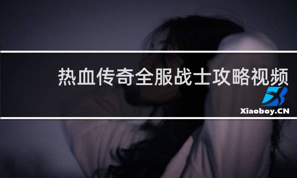 热血传奇全服战士攻略视频