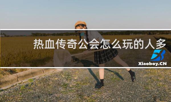 热血传奇公会怎么玩的人多