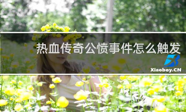 热血传奇公愤事件怎么触发