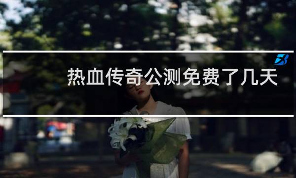 热血传奇公测免费了几天