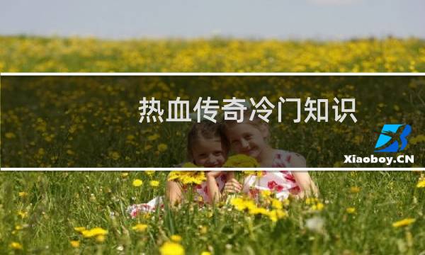 热血传奇冷门知识