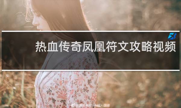 热血传奇凤凰符文攻略视频