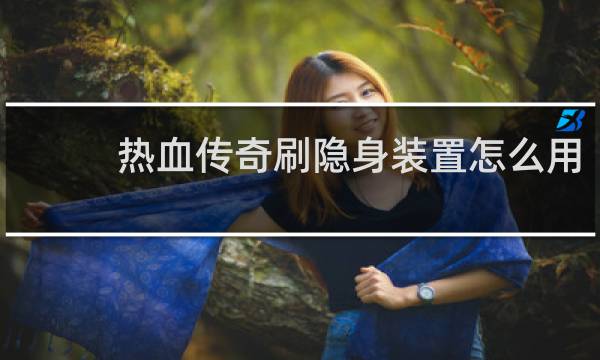 热血传奇刷隐身装置怎么用